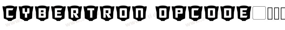 Cybertron OpCode字体转换